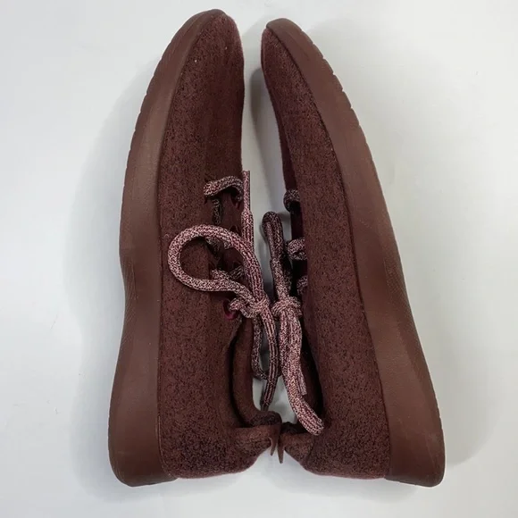 Allbirds Wool Runners Burgundy W8 - Picture 3 of 10